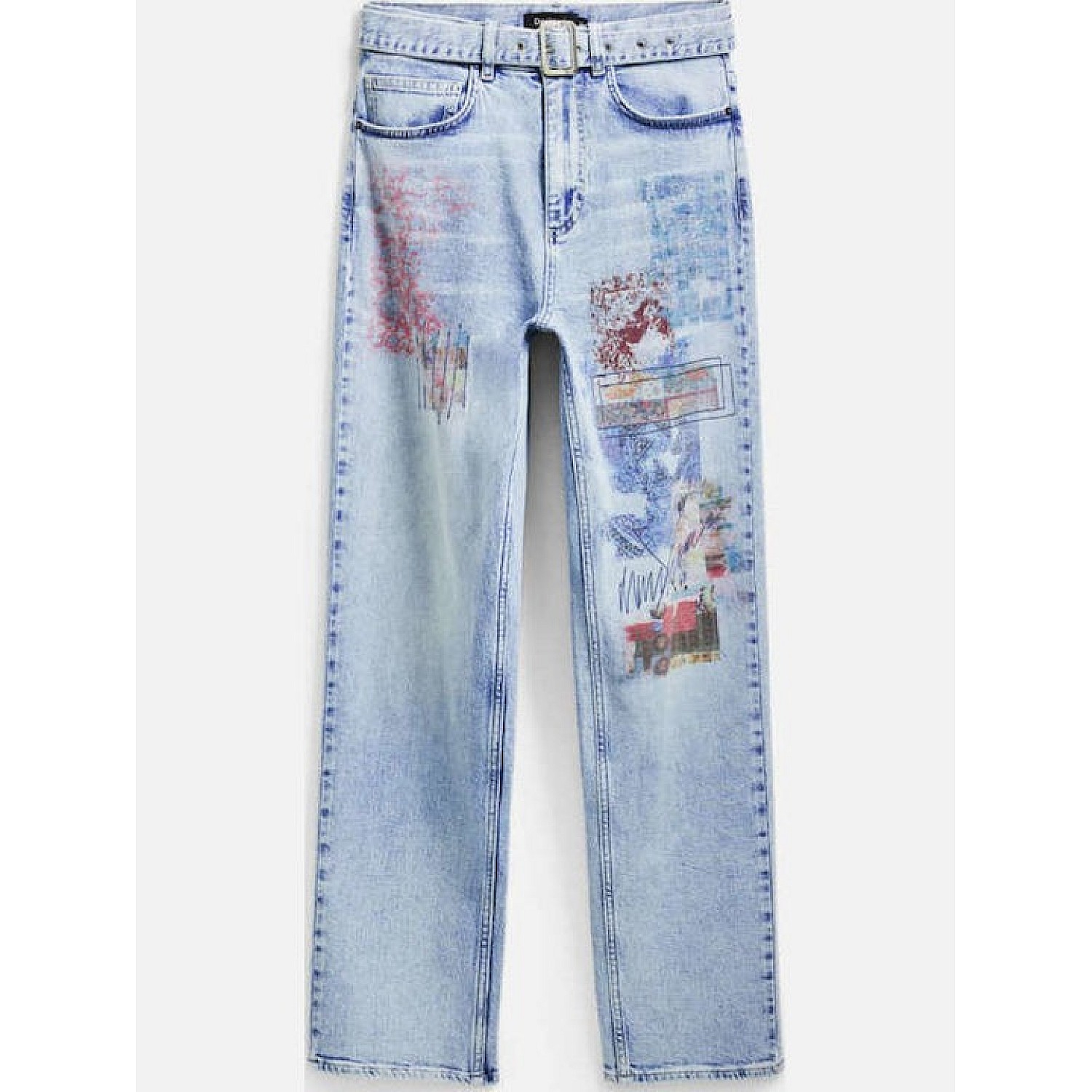 DESIGUAL 25SWDD13 D2 DENIM_HAWAI ΠΑΝΤΕΛΟΝΙ ΓΥΝΑΙΚΕΙΟ