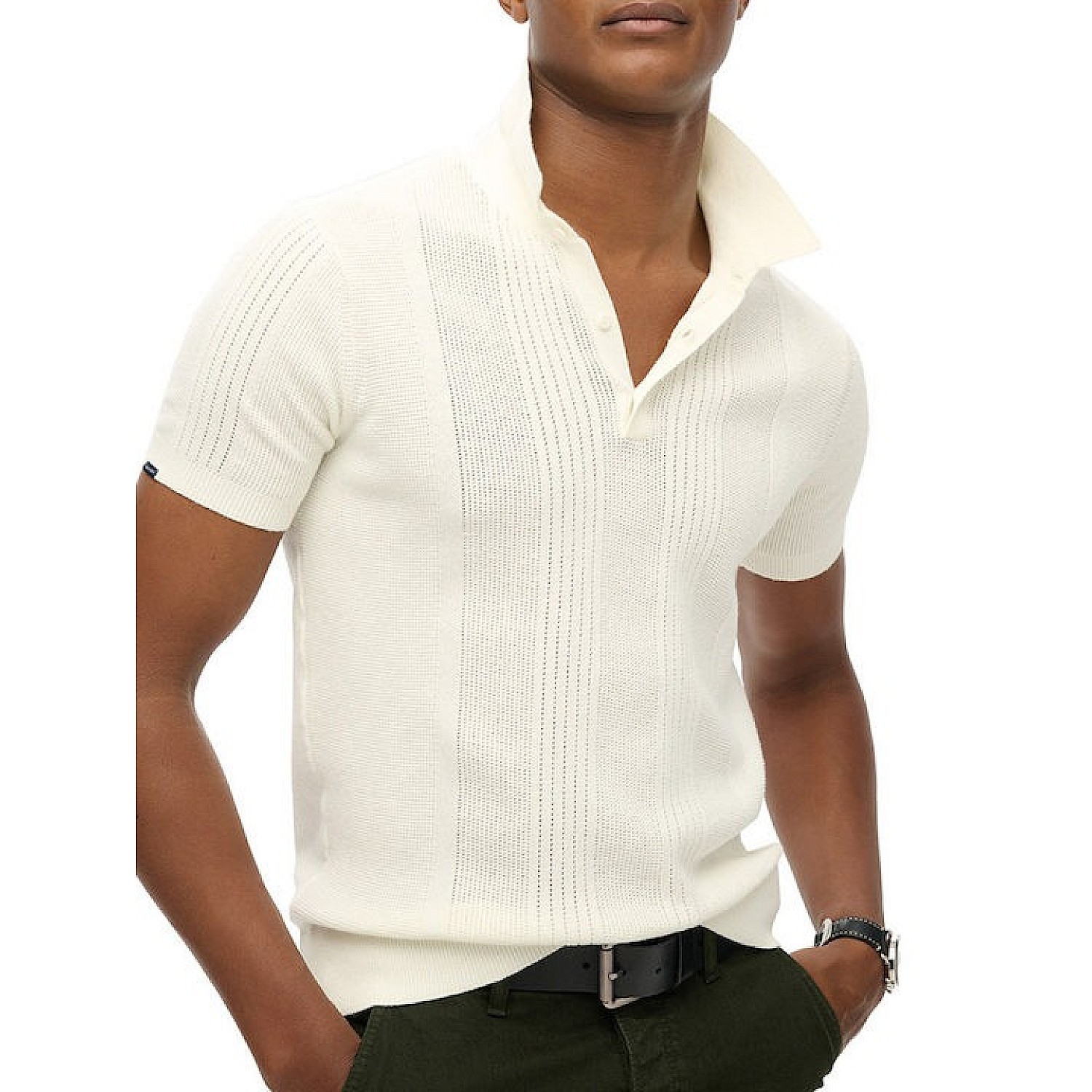 Superdry Flash Polo Μπλούζα Κοντομάνικη Off  M1110390A-71D