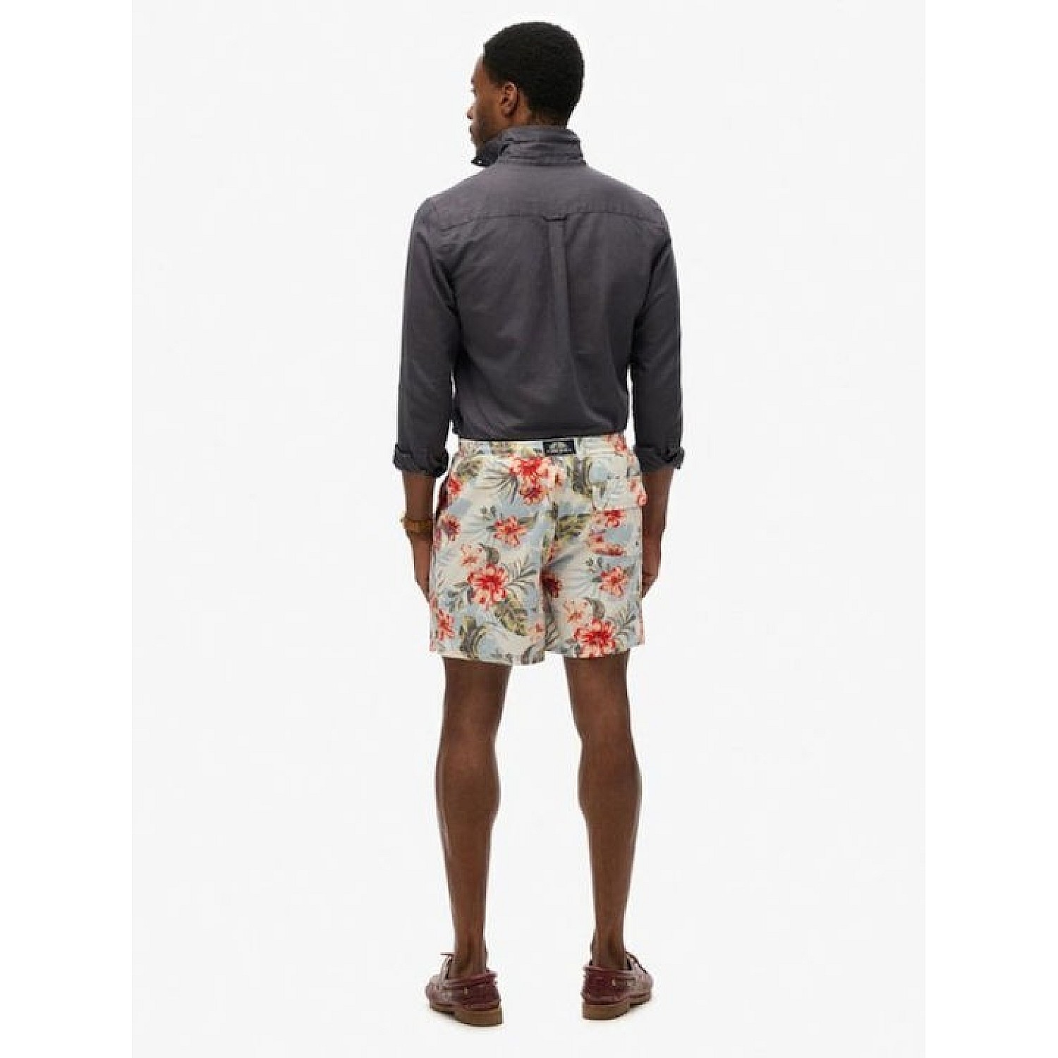 SUPERDRY M3010242A D3 OVIN HAWAIIAN PRINT 17 SWIM SHORT ΜΑΓ
