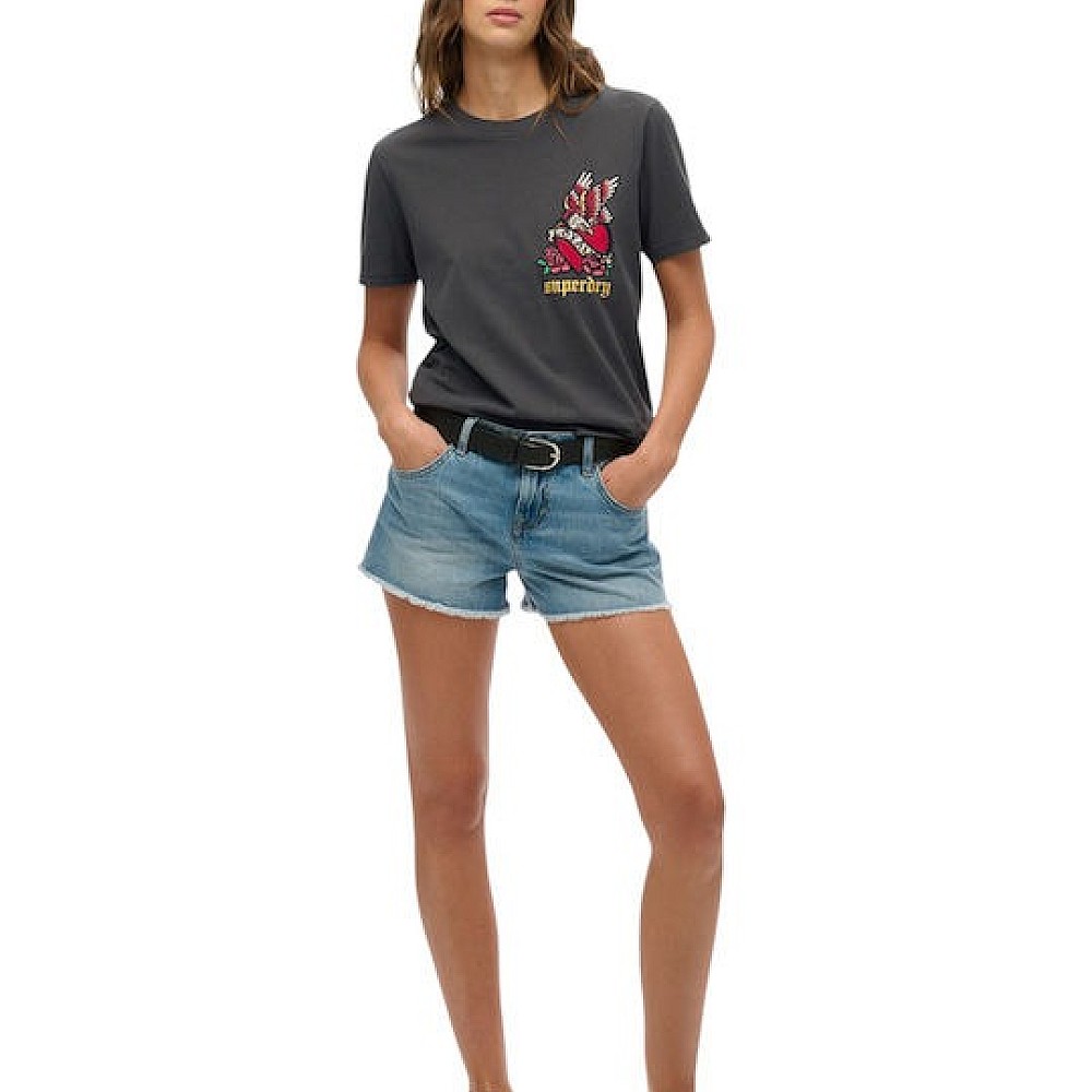 SUPERDRY W1011605A D2 OVIN OLD SCHOOL TATTOO RELAXED TEE ΜΠ