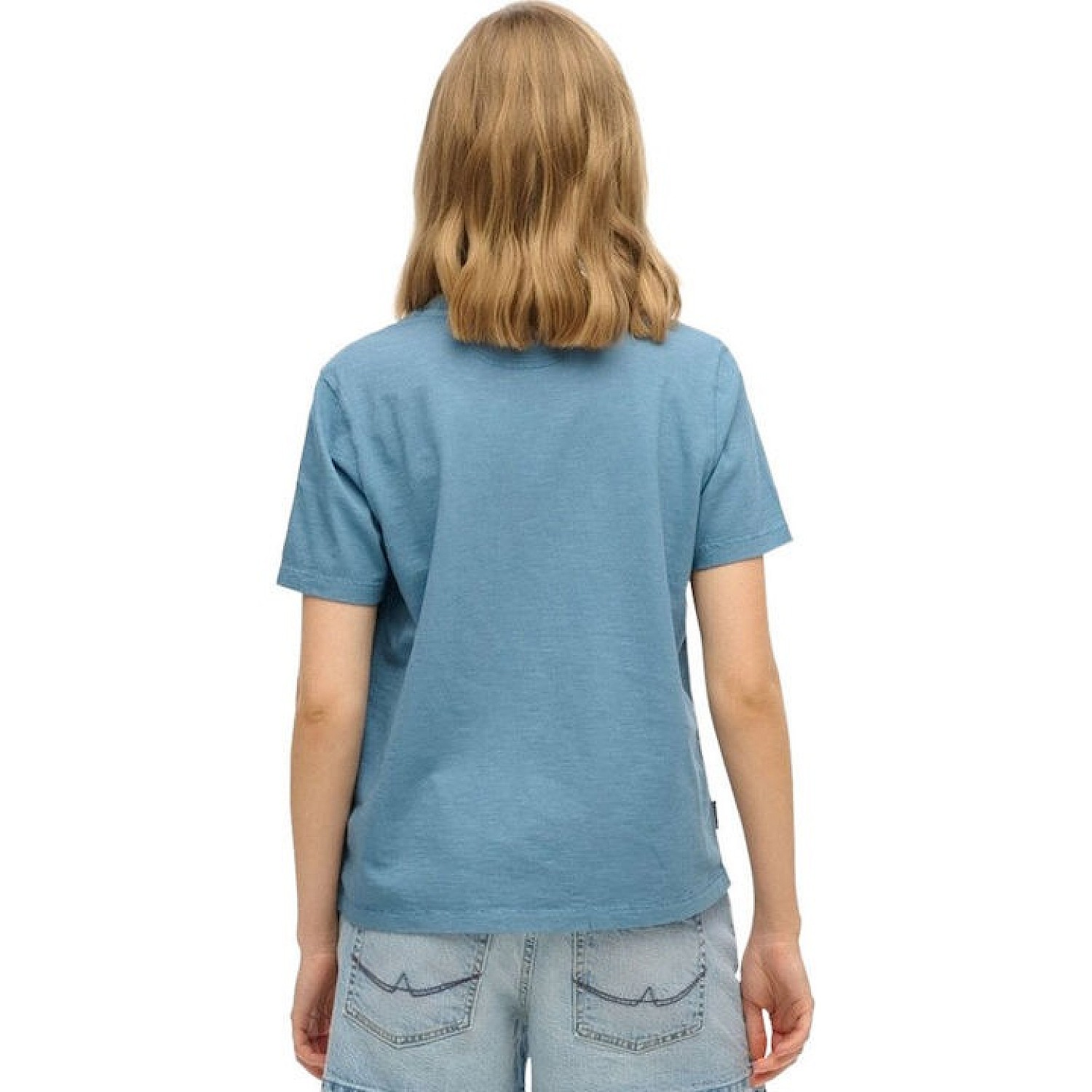 SUPERDRY W1011642A D2 OVIN ESSENTIAL LOGO GD POCKET TEE ΜΠΛ
