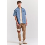 Overshirt denim πουκάμισο με τσέπες στο στήθος