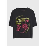 Oversized grament dyed t-shirt με photographic τύπ Oversized grament dyed t-shirt με photographic τύπ