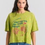 Oversized grament dyed t-shirt με photographic τύπ