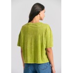 Oversized grament dyed t-shirt με photographic τύπ