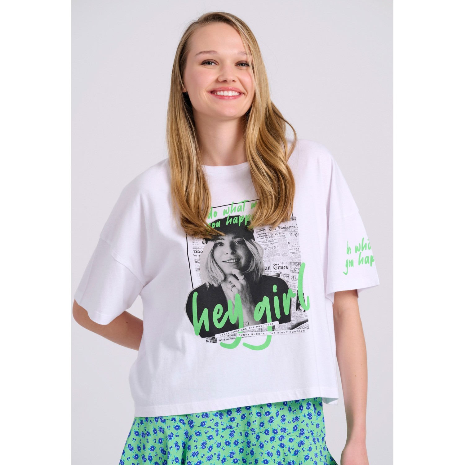 Oversized t-shirt με photographic τύπωμα Oversized t-shirt με photographic τύπωμα