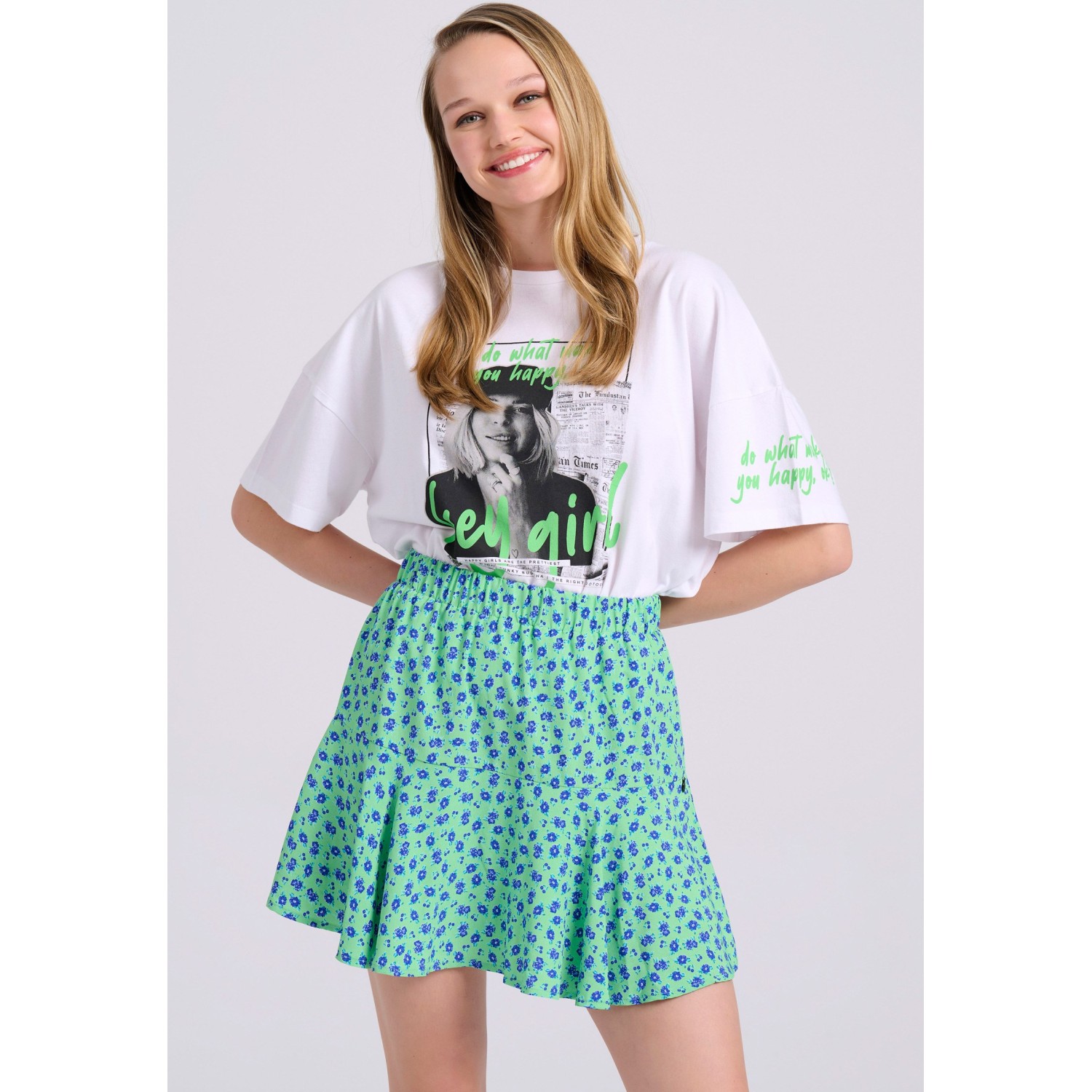 Oversized t-shirt με photographic τύπωμα Oversized t-shirt με photographic τύπωμα