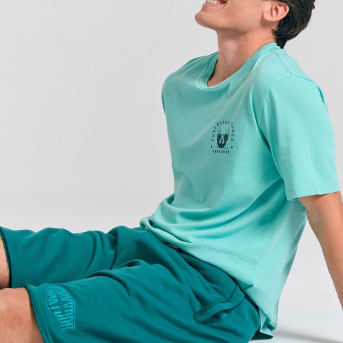 Oversized αθλητική βερμούδα με Funky Buddha τύπωμα Oversized αθλητική βερμούδα με Funky Buddha τύπωμα