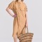 Oversized μάξι σεμιζιέ φόρεμα σε boho look