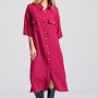 Oversized μάξι σεμιζιέ φόρεμα σε boho look