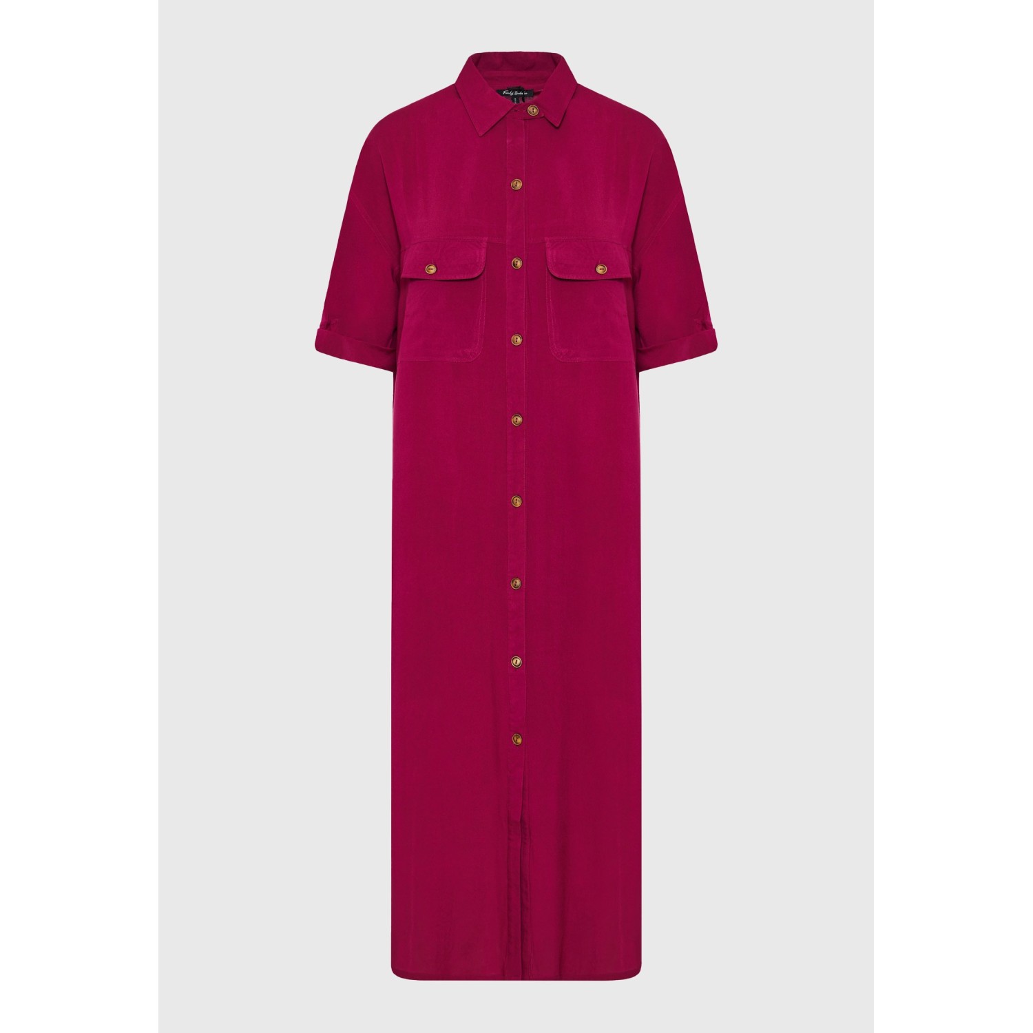 Oversized μάξι σεμιζιέ φόρεμα σε boho look