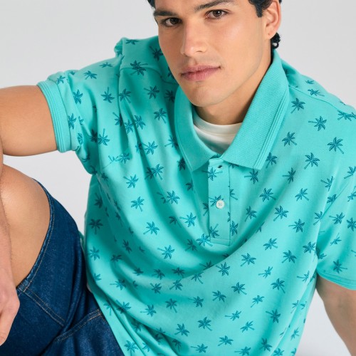 Polo μπλούζα με all over τύπωμα Polo μπλούζα με all over τύπωμα
