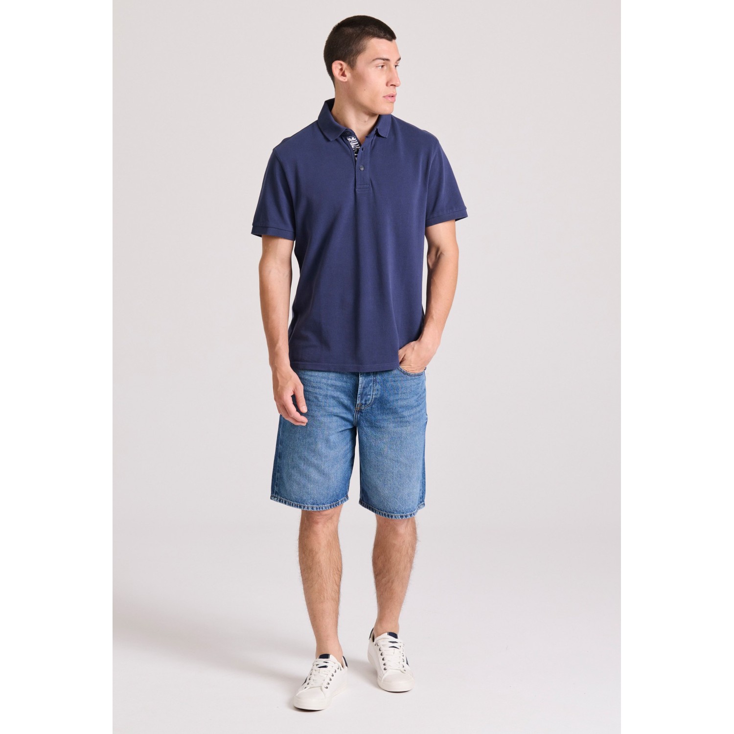 Polo μπλούζα με branded τύπωμα στην εσωτερική πατι