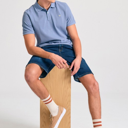 Polo μπλούζα με κεντημένο logo - The essentials Polo μπλούζα με κεντημένο logo - The essentials