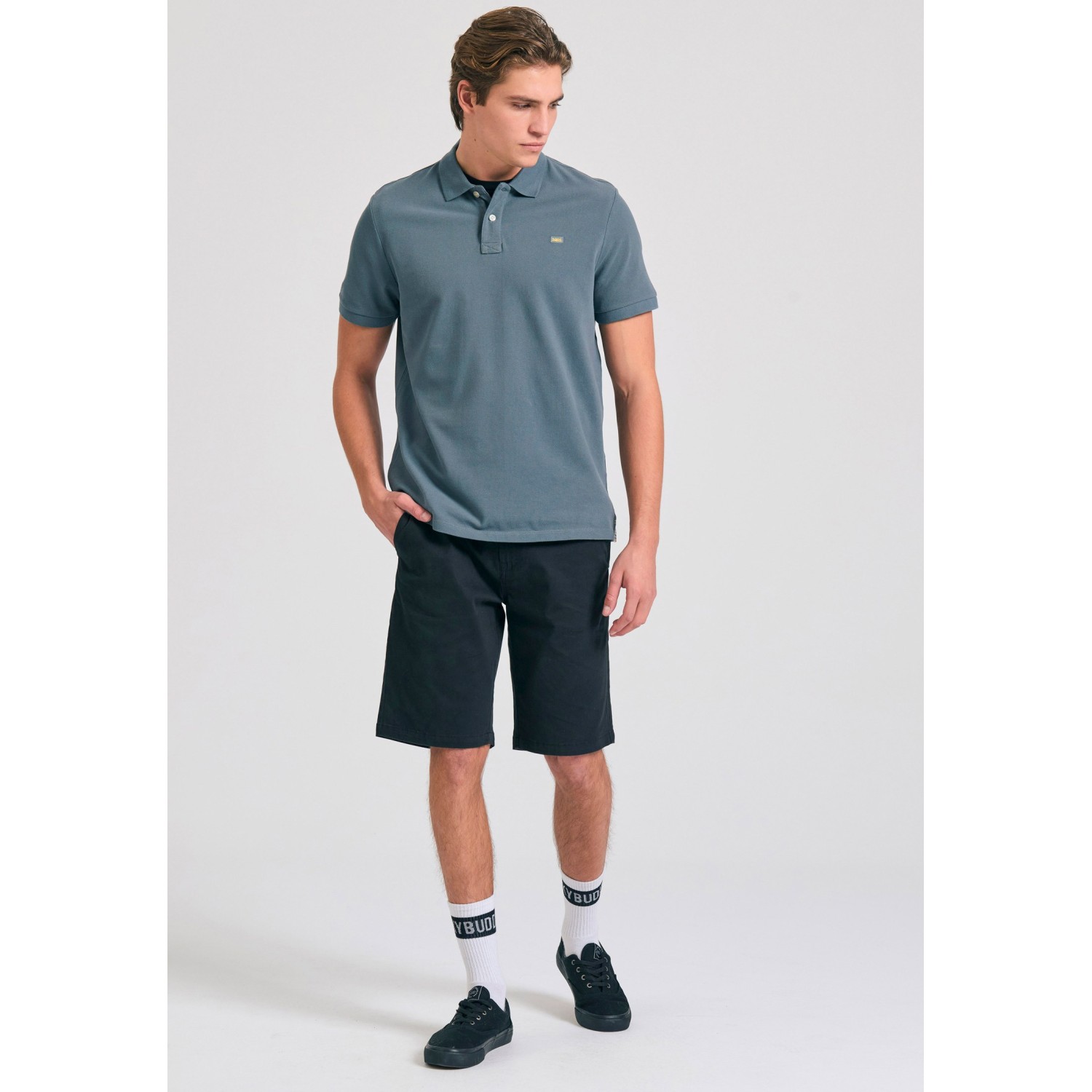 Polo μπλούζα με κεντημένο logo - The essentials