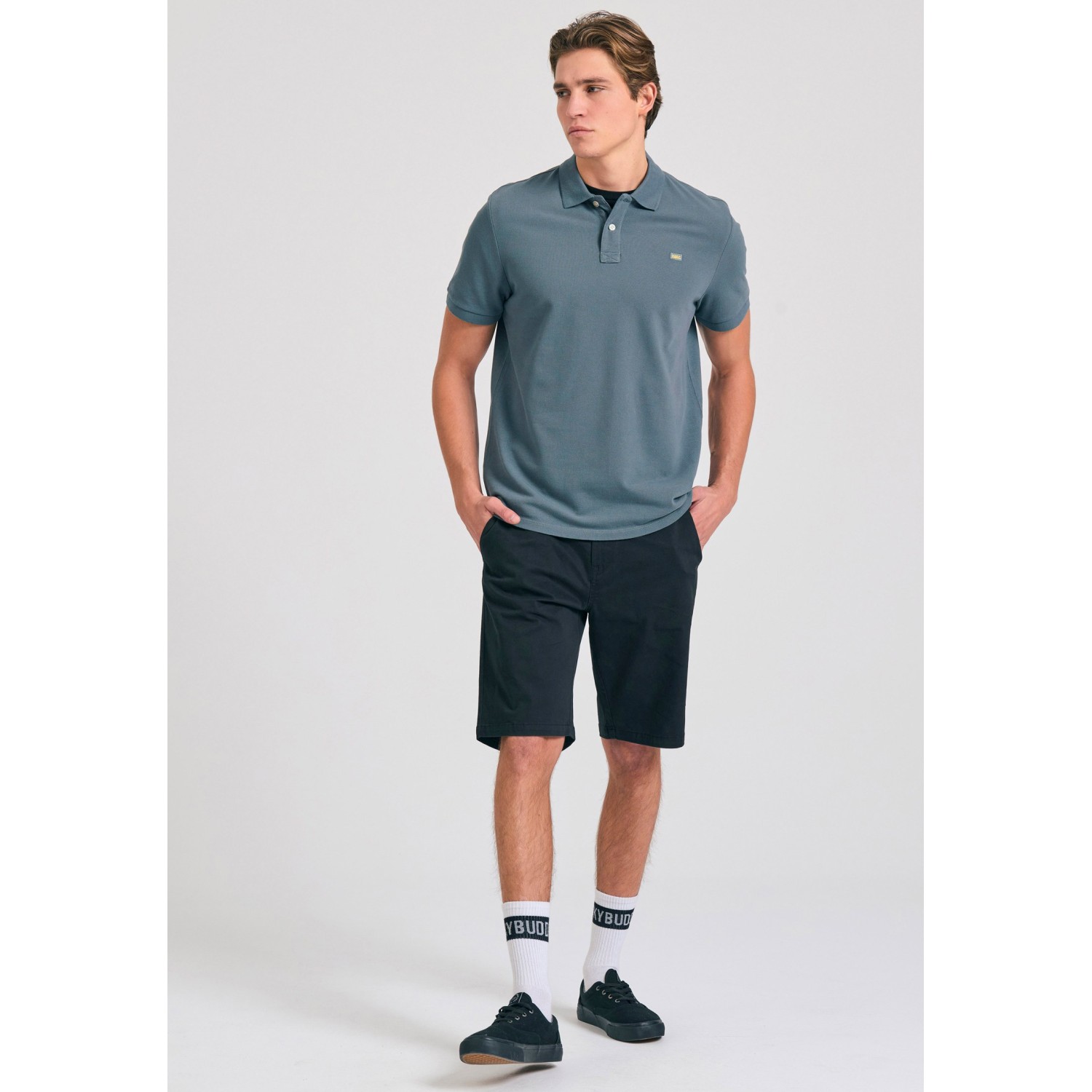 Polo μπλούζα με κεντημένο logo - The essentials