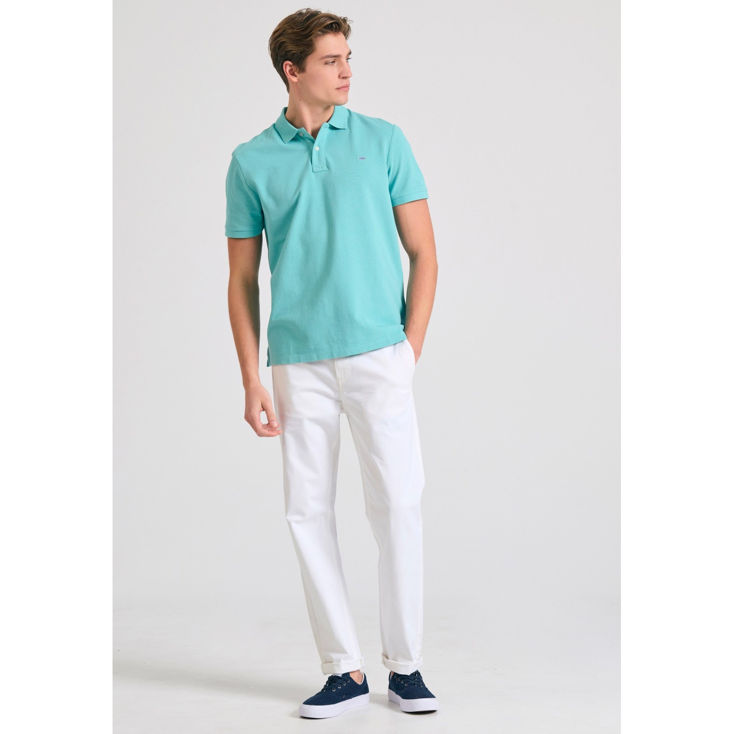 Polo μπλούζα με κεντημένο logo - The essentials Polo μπλούζα με κεντημένο logo - The essentials