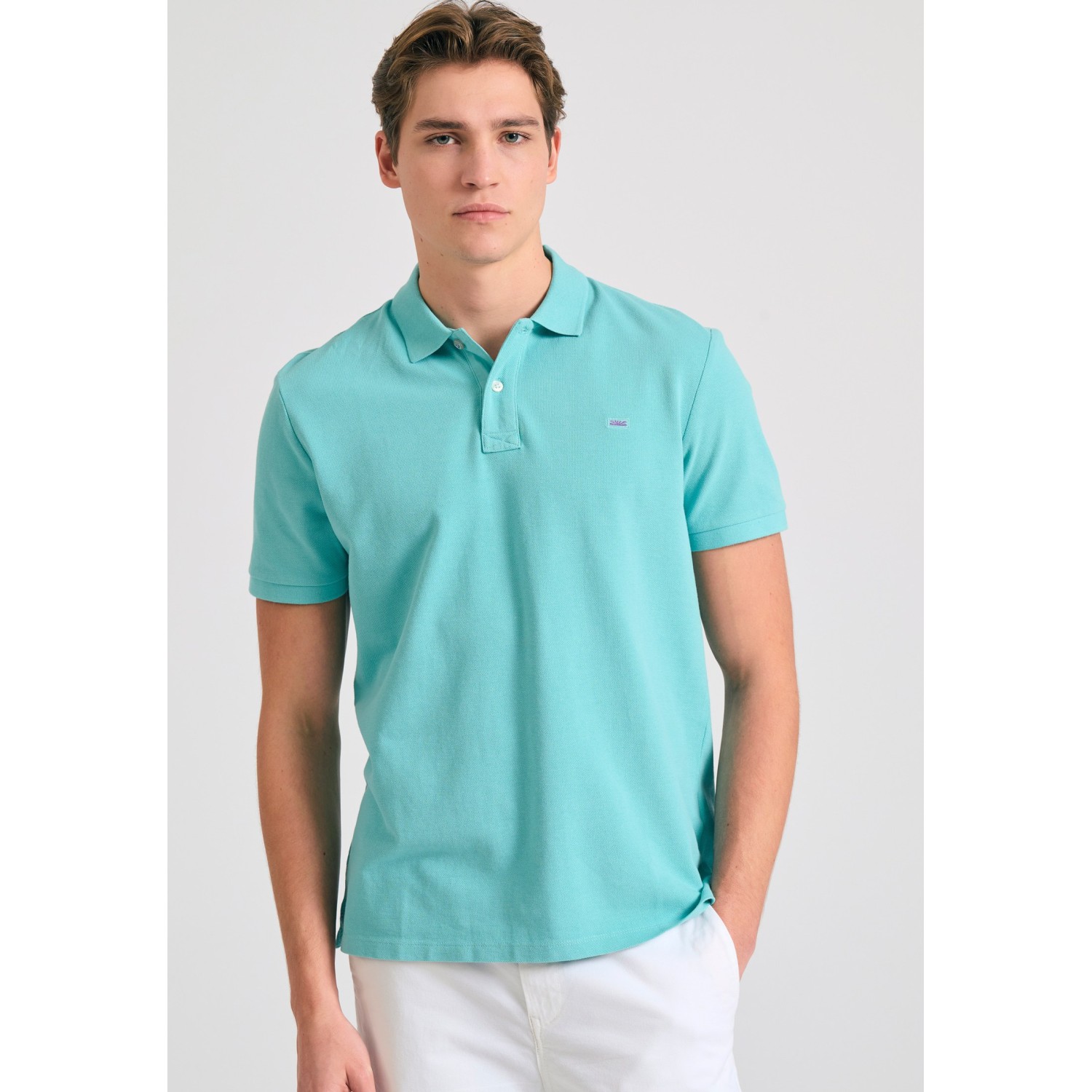 Polo μπλούζα με κεντημένο logo - The essentials Polo μπλούζα με κεντημένο logo - The essentials