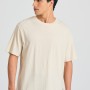 Relaxed fit linen blend t-shirt
