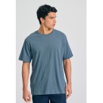 Relaxed fit linen blend t-shirt