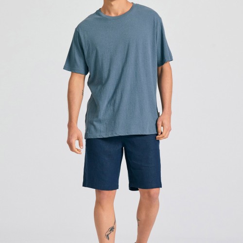 Relaxed fit linen blend t-shirt Relaxed fit linen blend t-shirt
