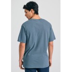 Relaxed fit linen blend t-shirt