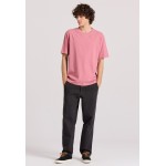 Relaxed fit linen blend μονόχρωμο t-shirt Relaxed fit linen blend μονόχρωμο t-shirt