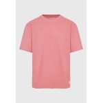 Relaxed fit linen blend μονόχρωμο t-shirt Relaxed fit linen blend μονόχρωμο t-shirt