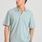 Relaxed fit linen blend μπλούζα πόλο