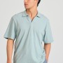 Relaxed fit linen blend μπλούζα πόλο