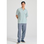 Relaxed fit linen blend μπλούζα πόλο