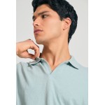 Relaxed fit linen blend μπλούζα πόλο