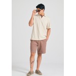 Relaxed fit linen blend μπλούζα πόλο