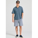 Relaxed fit linen blend μπλούζα πόλο
