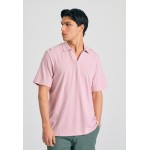 Relaxed fit linen blend μπλούζα πόλο