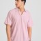 Relaxed fit linen blend μπλούζα πόλο