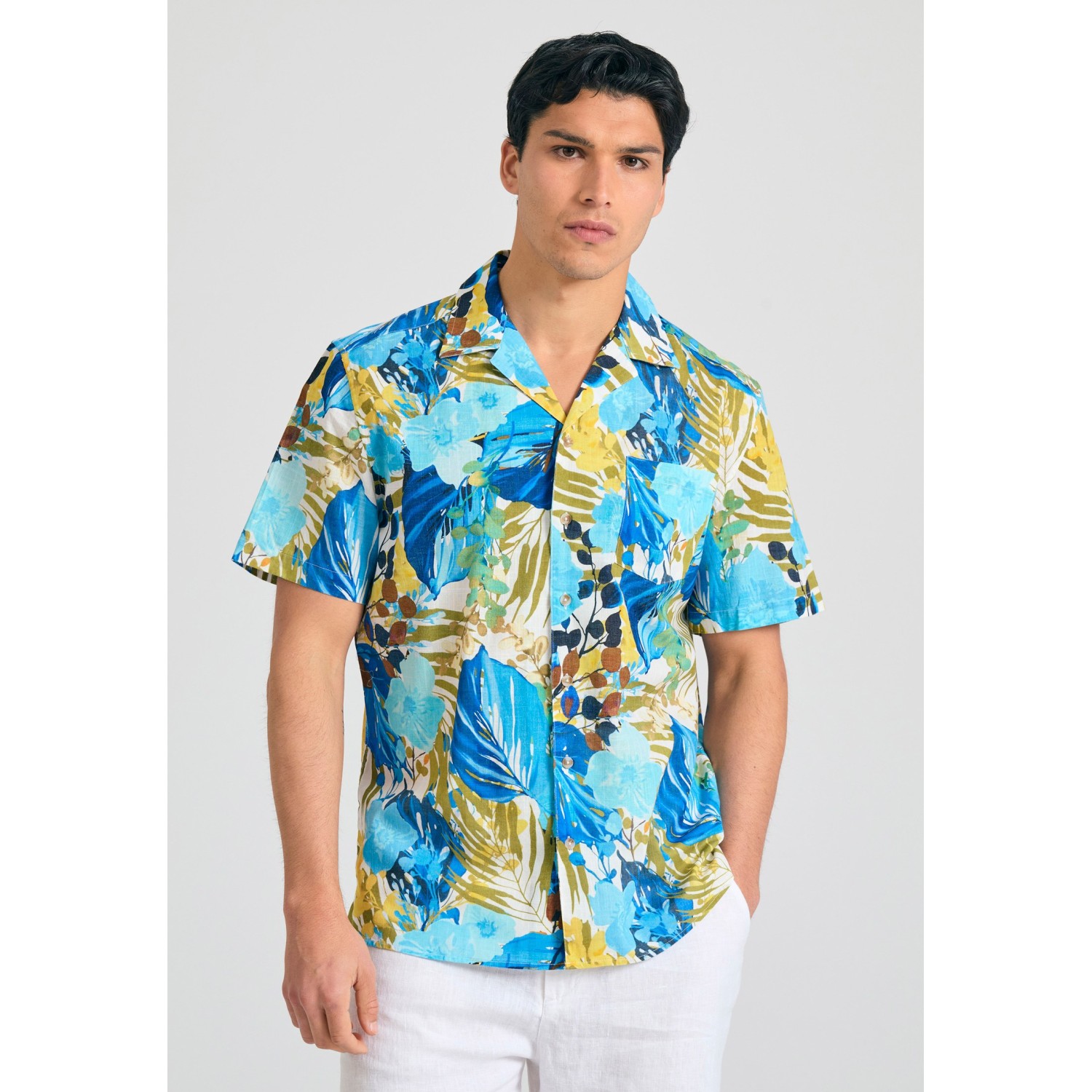 Relaxed fit resort πουκάμισο