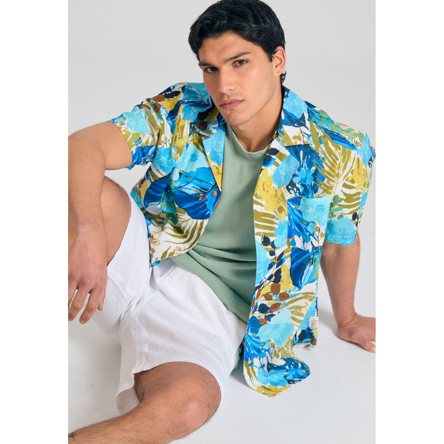 Relaxed fit resort πουκάμισο