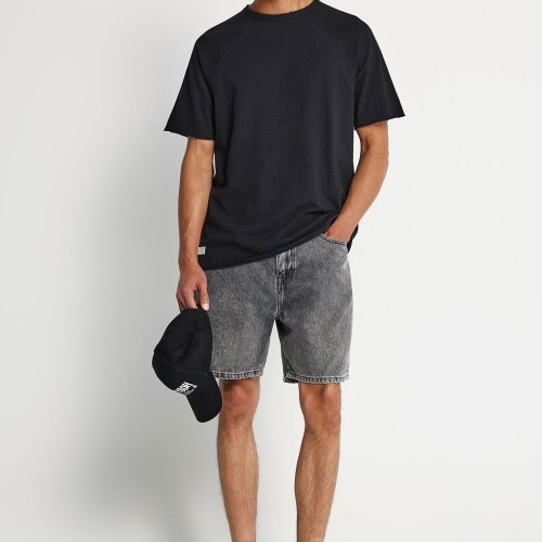 Relaxed fit t-shirt από φλάμα