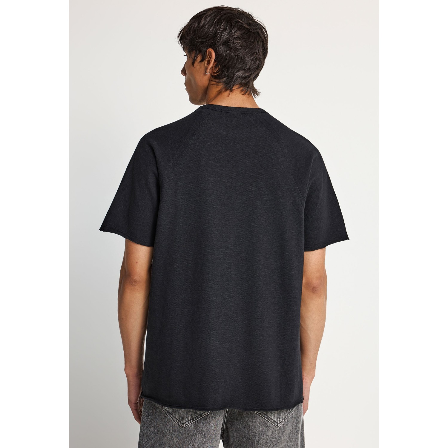Relaxed fit t-shirt από φλάμα