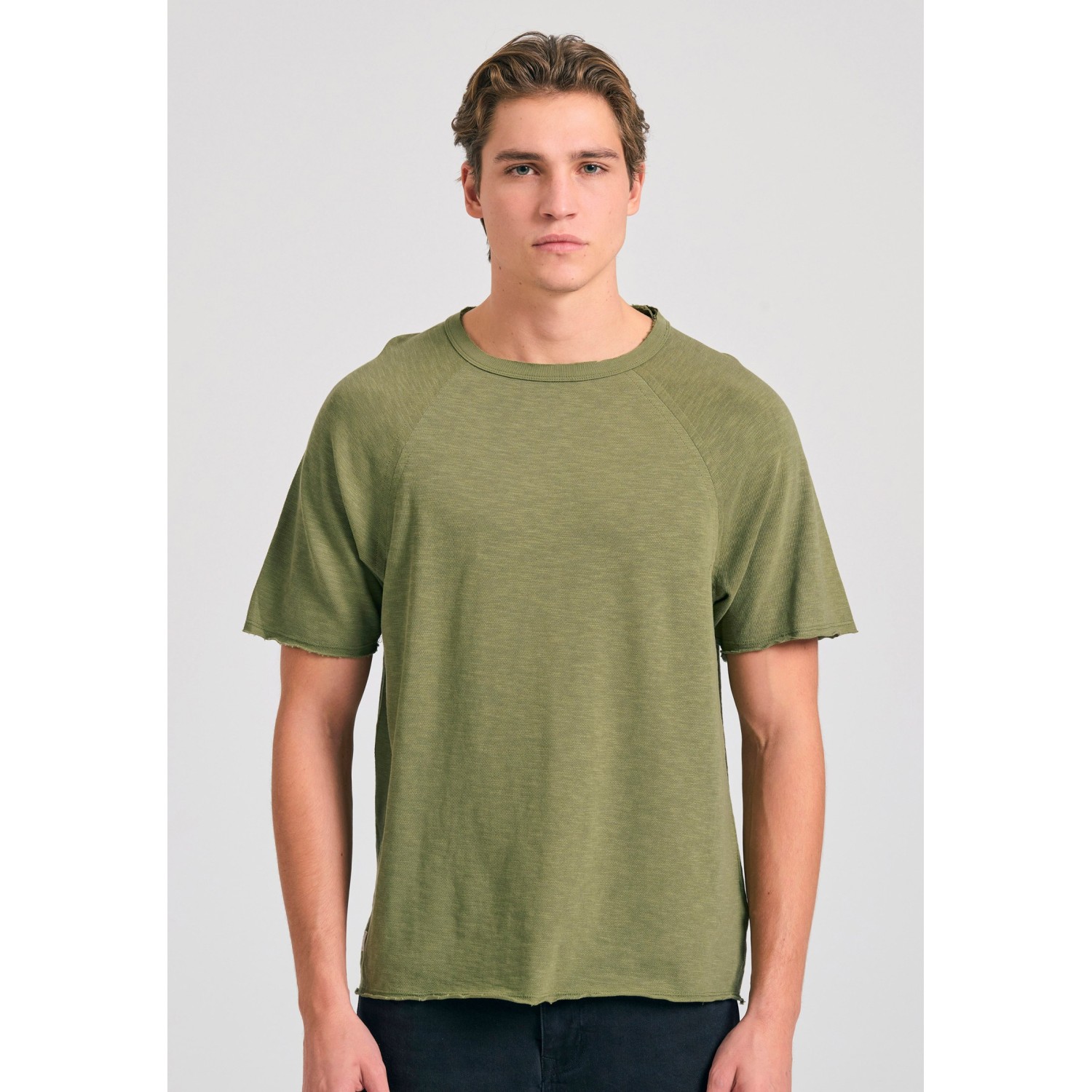 Relaxed fit t-shirt από φλάμα