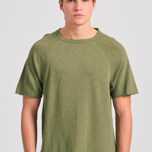 Relaxed fit t-shirt από φλάμα