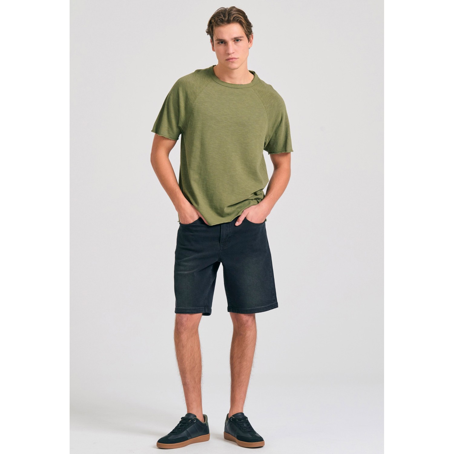 Relaxed fit t-shirt από φλάμα