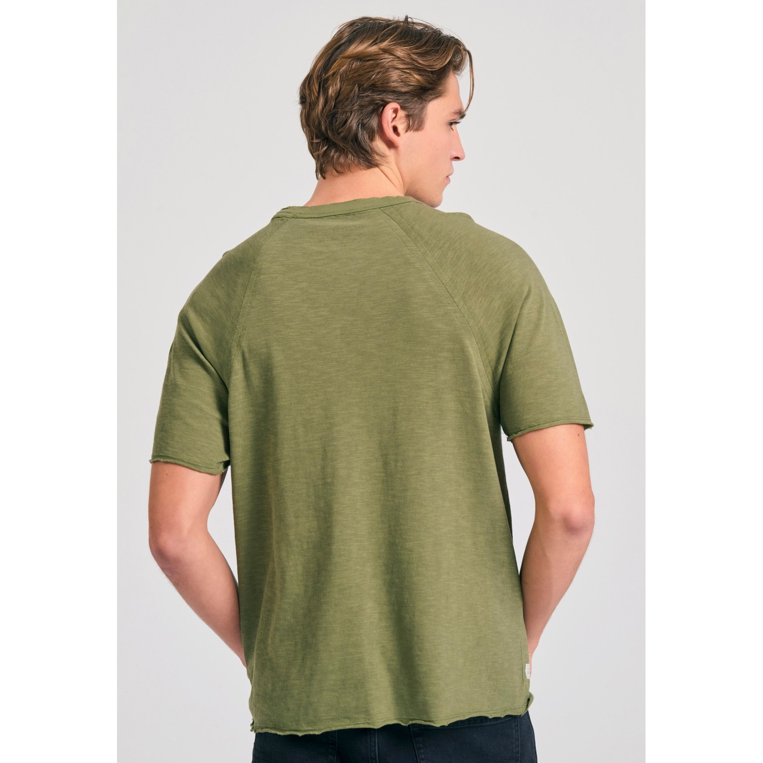 Relaxed fit t-shirt από φλάμα
