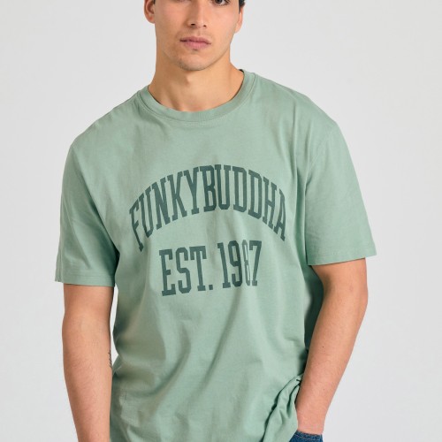 Relaxed fit t-shirt με branded τύπωμα