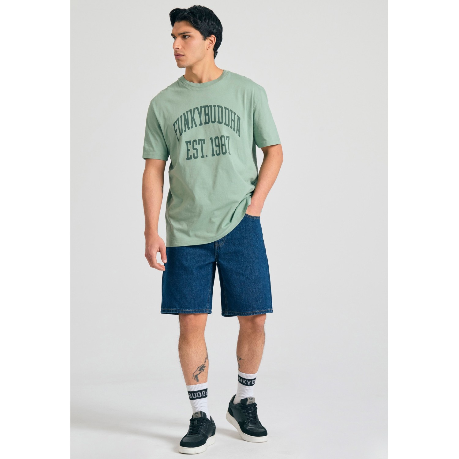 Relaxed fit t-shirt με branded τύπωμα Relaxed fit t-shirt με branded τύπωμα