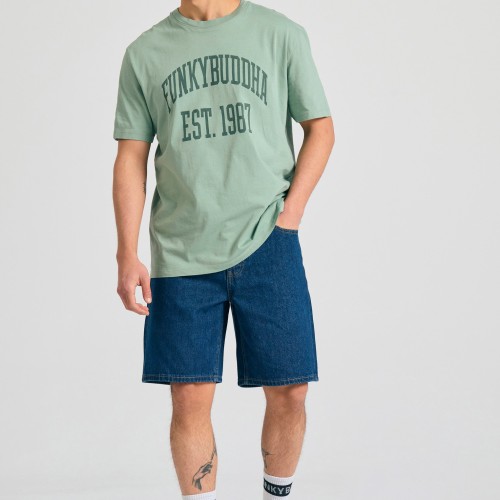Relaxed fit t-shirt με branded τύπωμα Relaxed fit t-shirt με branded τύπωμα