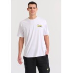 Relaxed fit t-shirt με brushed τύπωμα στην πλάτη Relaxed fit t-shirt με brushed τύπωμα στην πλάτη