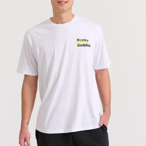Relaxed fit t-shirt με brushed τύπωμα στην πλάτη