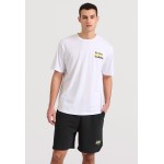 Relaxed fit t-shirt με brushed τύπωμα στην πλάτη Relaxed fit t-shirt με brushed τύπωμα στην πλάτη